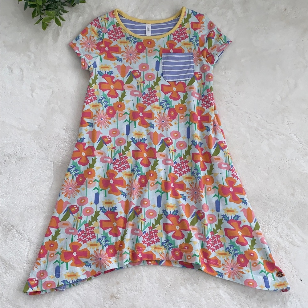 Matilda Jane Floral Print Dress 8 Short Sleeves GUC Beyond the Gate